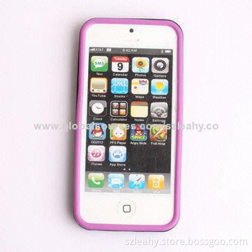 Hot selling PC and TPU mixed bumper case for iPhone 5/5s